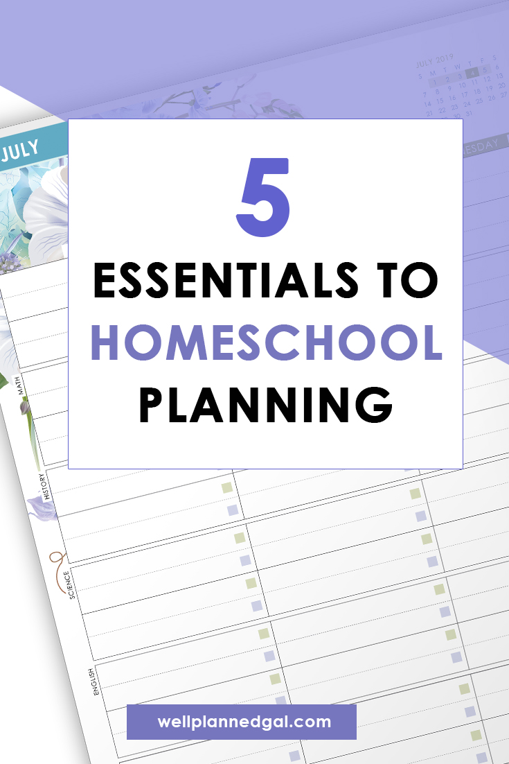 Planning a Successful Homeschool Year - Well Planned Gal